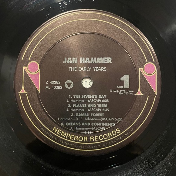 Jan Hammer - The Early Years LP vintage vinyl record jazz rock 1986 - Picture 3 of 4